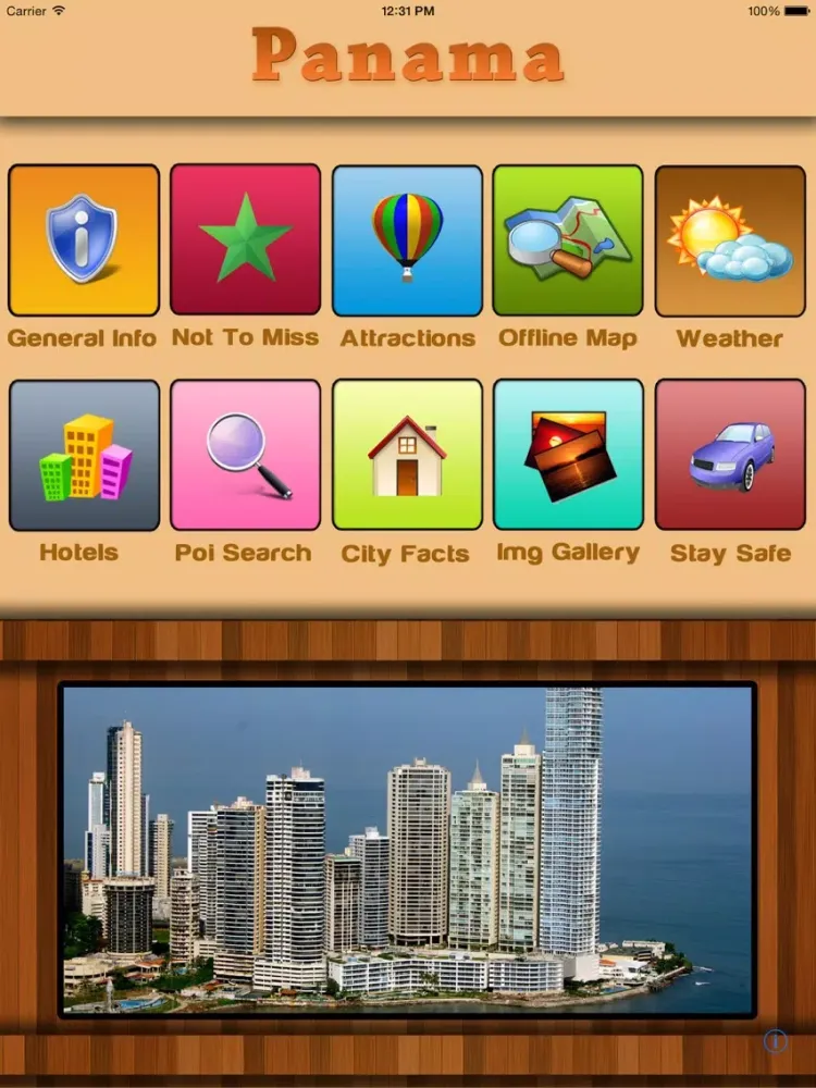 Panama Offline Map Guide iPad  스크린샷