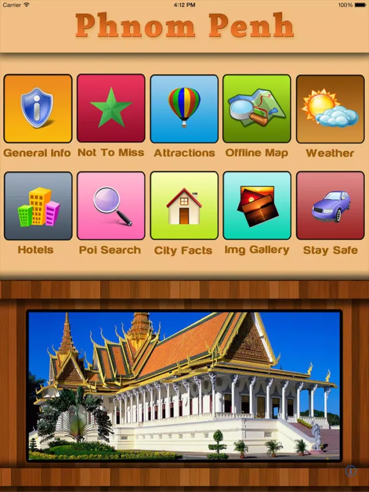 Ảnh chụp màn hình của Phnom Penh Offline Map Guide iPad 
