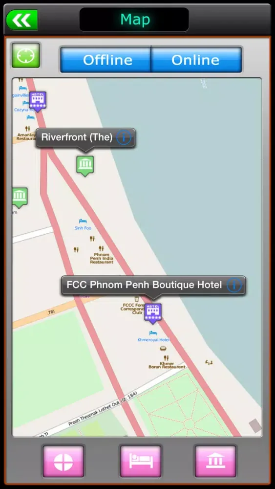 Ảnh chụp màn hình của Phnom Penh Offline Map Guide