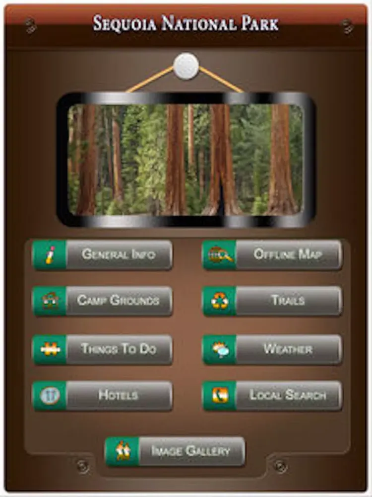 Capturas de tela do Sequoia National Park Guide iPad 