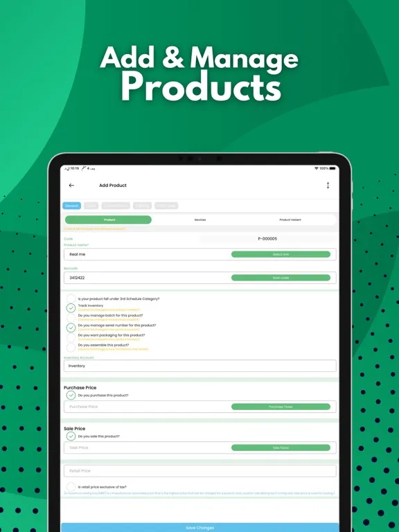 Captures d'écran de Inventory and Accounting app iPad 