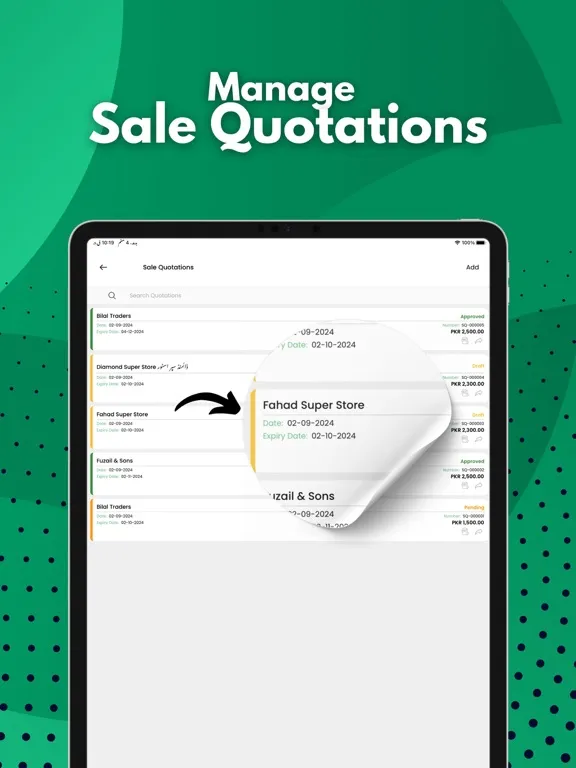 Captures d'écran de Inventory and Accounting app iPad 