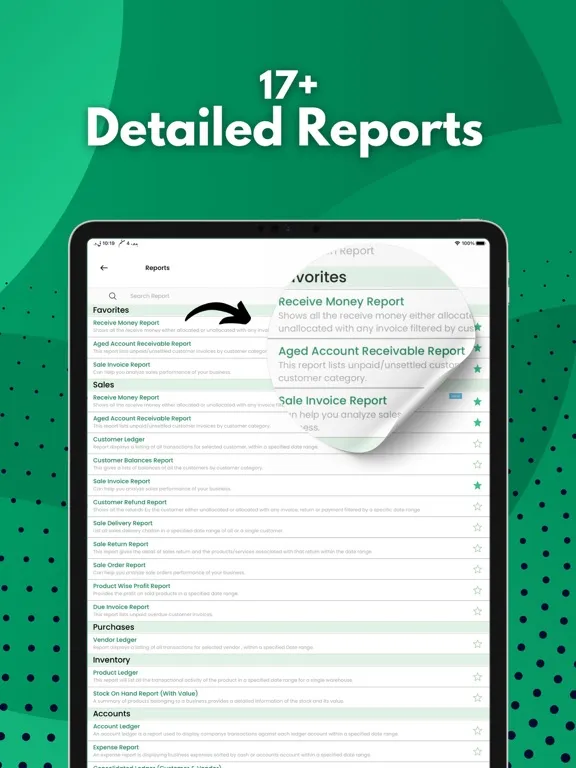 Captures d'écran de Inventory and Accounting app iPad 