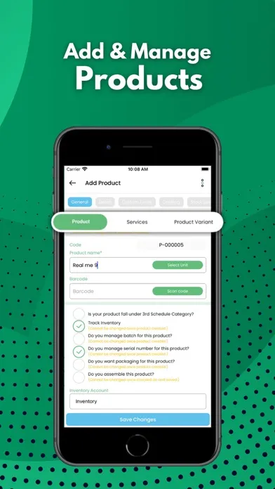 Captures d'écran de Inventory and Accounting app
