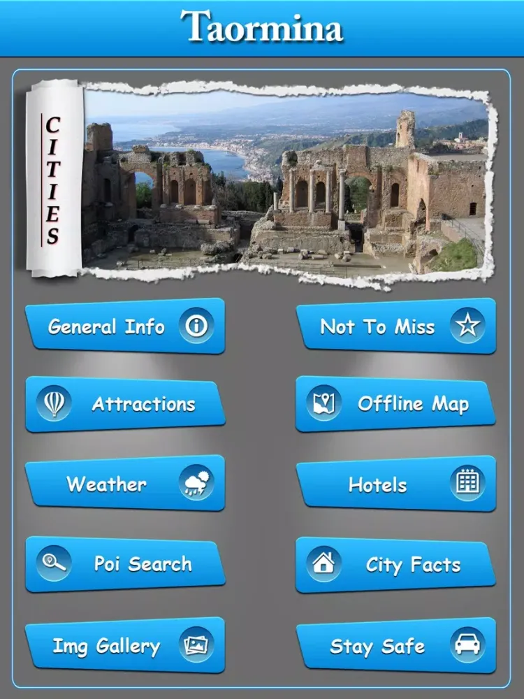 Capturas de pantalla de Taormina Offline Travel Guide iPad 