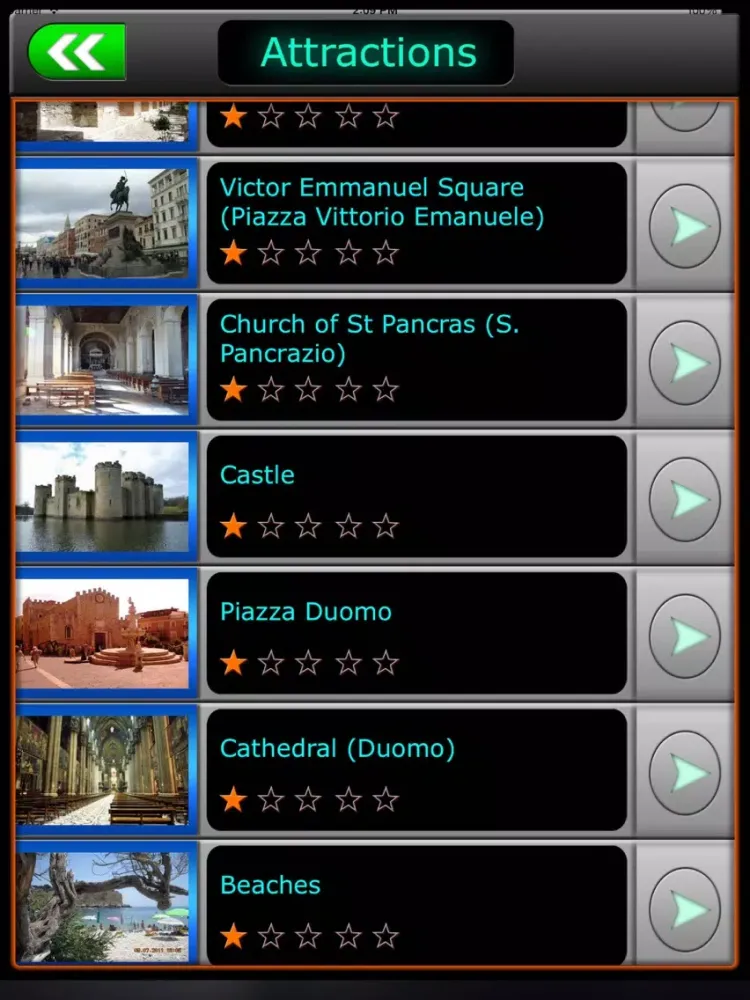 Capturas de pantalla de Taormina Offline Travel Guide iPad 
