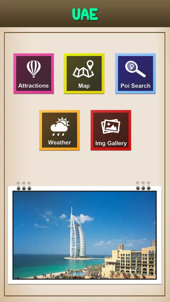 Capturas de tela do UAE Tourism