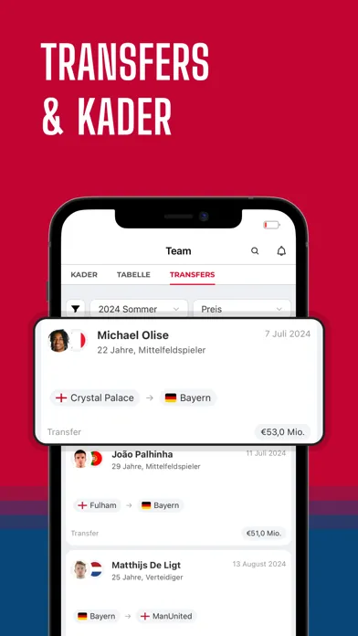 Bayern Live – Fussball App स्क्रीनशॉट