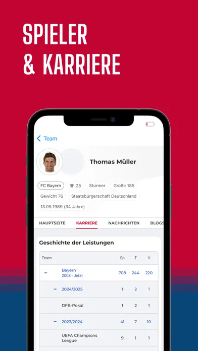 Bayern Live – Fussball App स्क्रीनशॉट