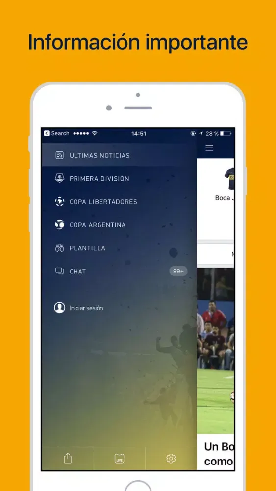 Capturas de tela do Boca Live — Fútbol en directo
