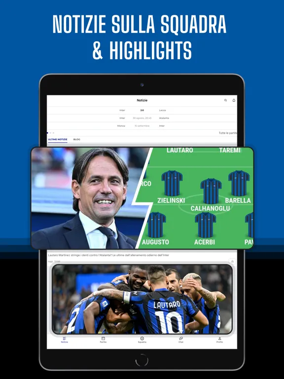 Inter Live: Risultati, notizie iPad 应用截图