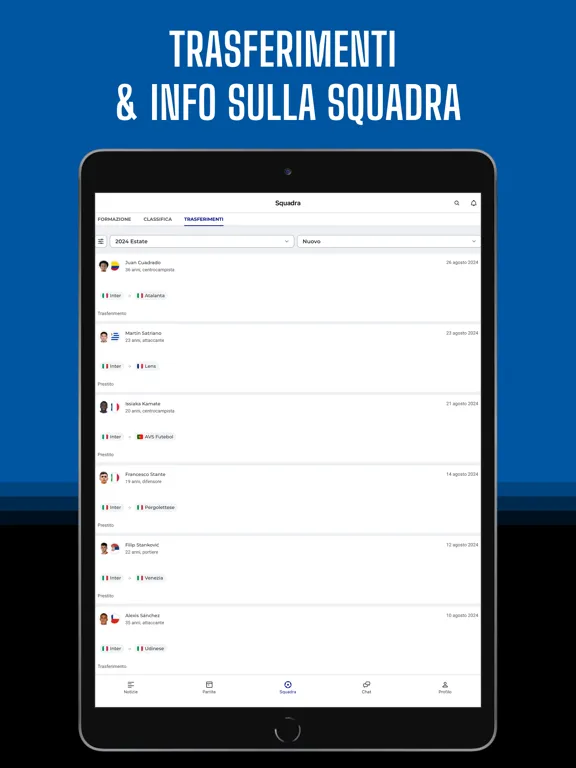 Inter Live: Risultati, notizie iPad 应用截图