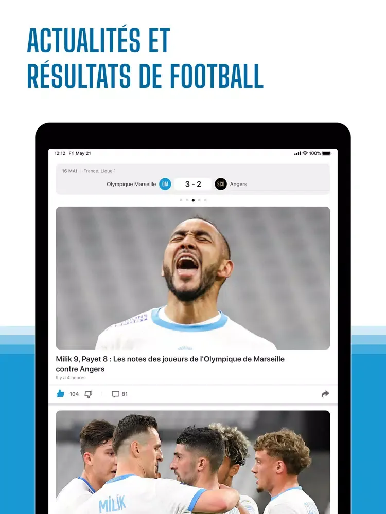 Marseille Live – non officiel iPad  Screenshots