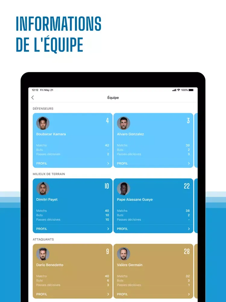 Marseille Live – non officiel iPad  Screenshots