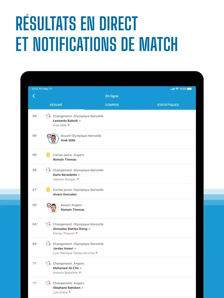 Marseille Live – non officiel iPad  Screenshots