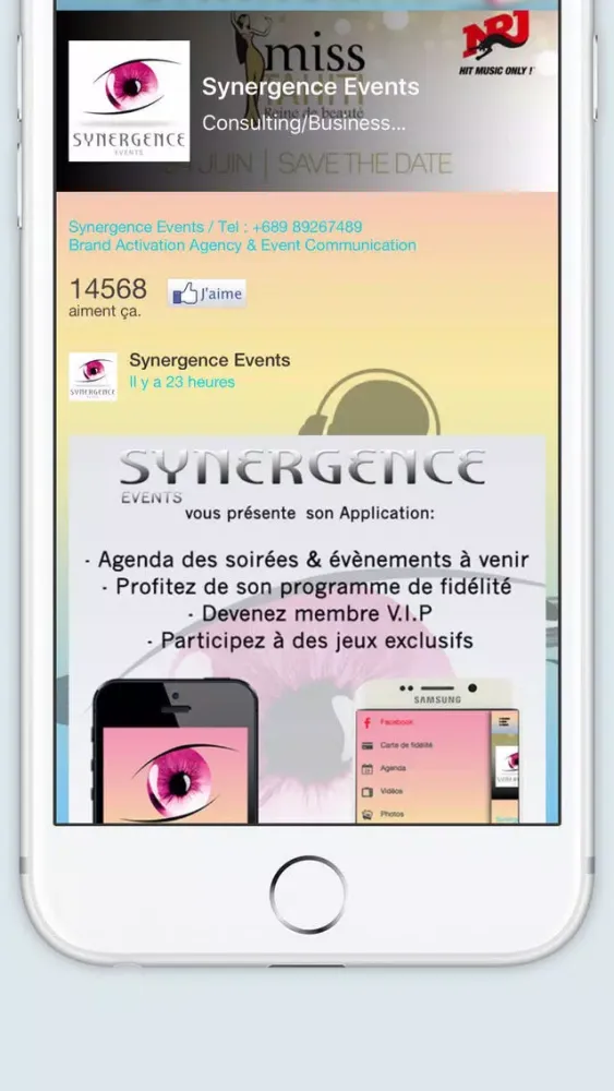 Synergence events Screenshots