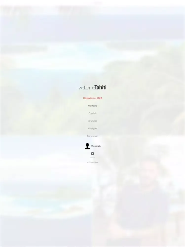 Ảnh chụp màn hình của Welcome Tahiti iPad 