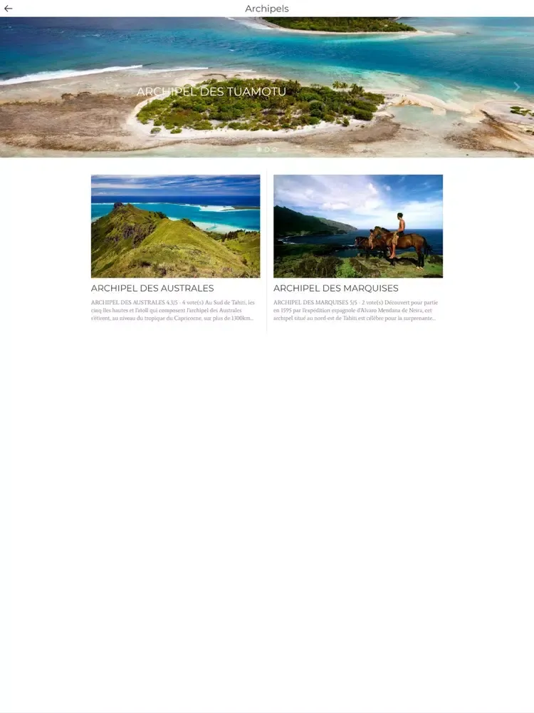Ảnh chụp màn hình của Welcome Tahiti iPad 