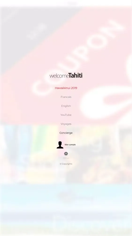 Ảnh chụp màn hình của Welcome Tahiti