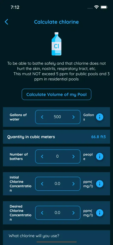 Manage your Pool Screenshots