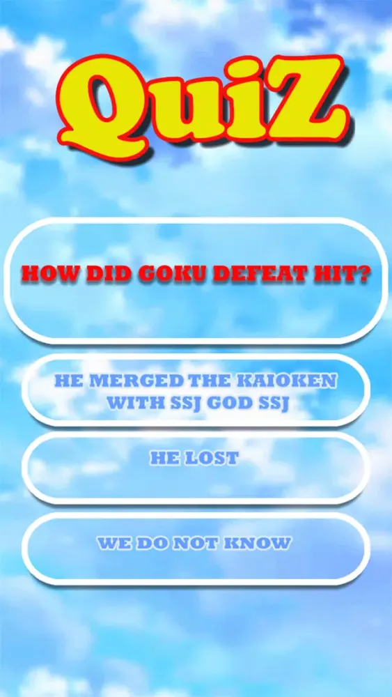 Quiz for Dragon Ball Super 스크린샷