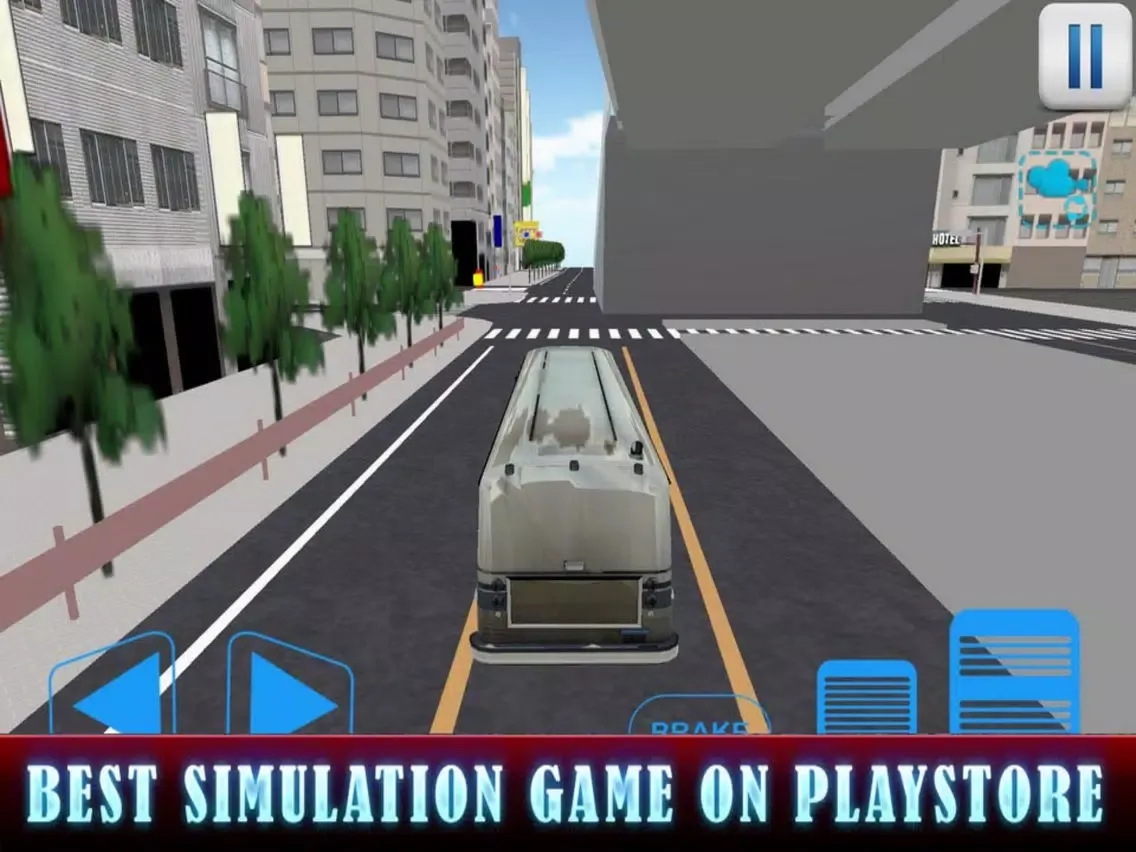 Tangkapan layar Sim Bus City Life iPad 