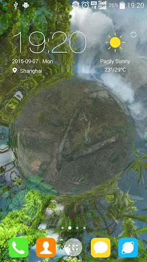 Tangkapan layar Water Garden Live Wallpaper