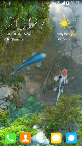 Tangkapan layar Water Garden Live Wallpaper