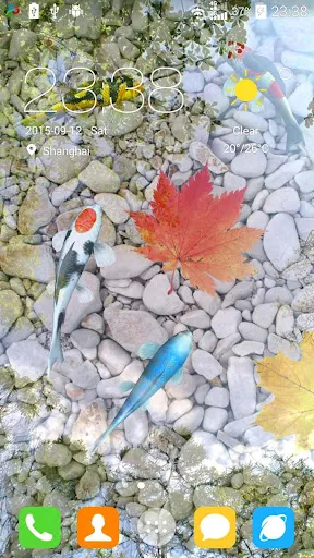 Tangkapan layar Water Garden Live Wallpaper