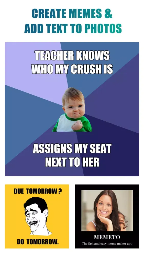 Meme Maker & Creator by Memeto Screenshots