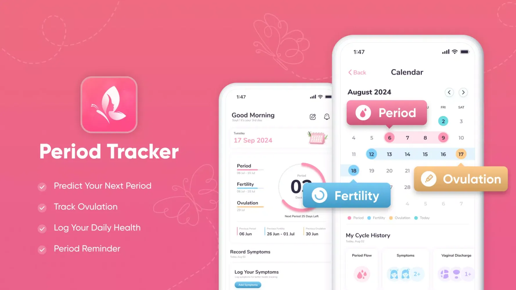Period Tracker Screenshots