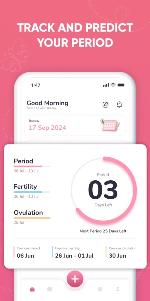 Period Tracker Screenshots