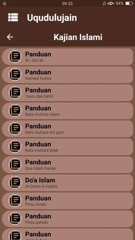 ภาพหน้าจอของ Uqudulujain/Kitab Rumah Tangga