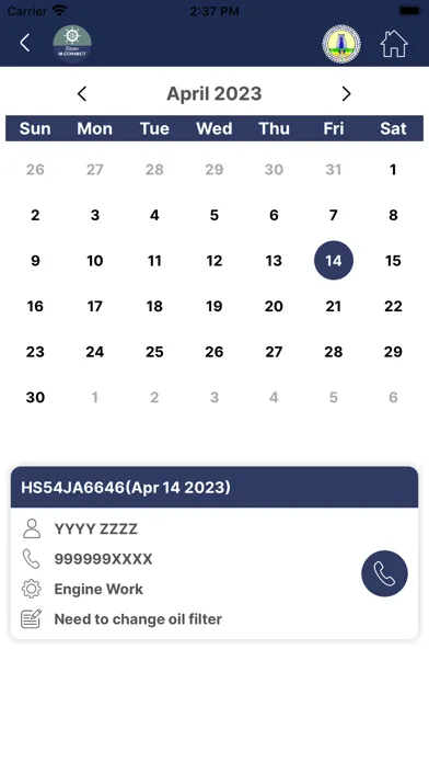 ภาพหน้าจอของ iSteer M Connect