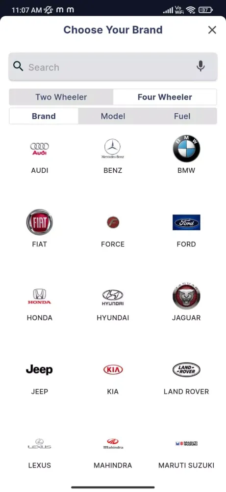 Zrzuty ekranu mVaaHna Private Mechanics app