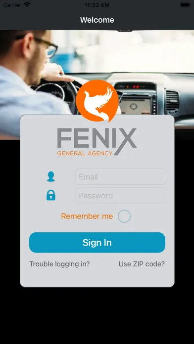 Ảnh chụp màn hình của Fenix GA insurance