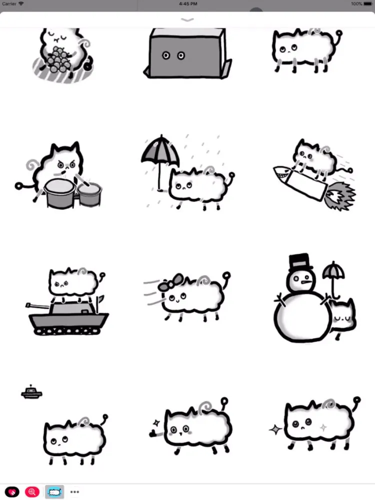 Astronaut Cat Animated Sticker iPad  Screenshots
