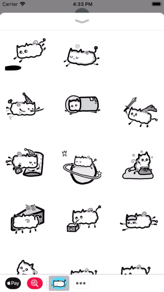 Astronaut Cat Animated Sticker Screenshots