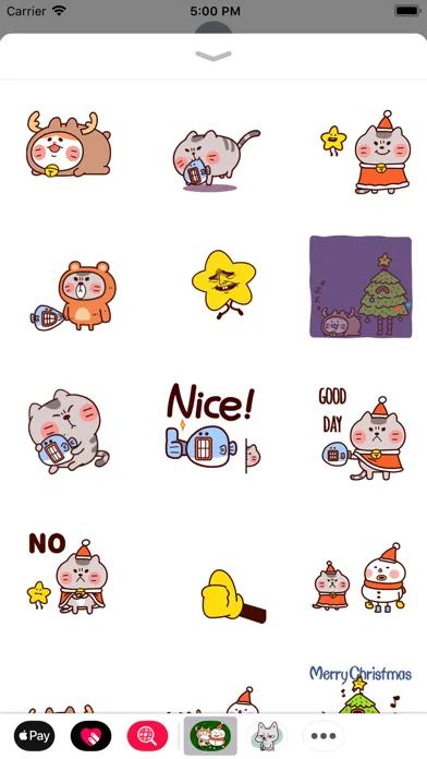 Capturas de tela do Snowman and Cat at Christmas