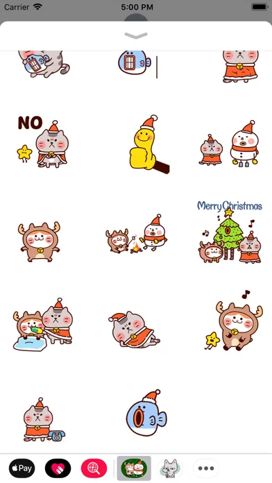 Capturas de tela do Snowman and Cat at Christmas