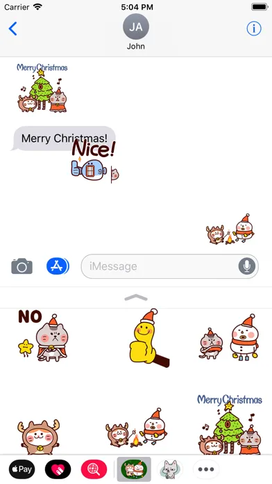 Capturas de tela do Snowman and Cat at Christmas
