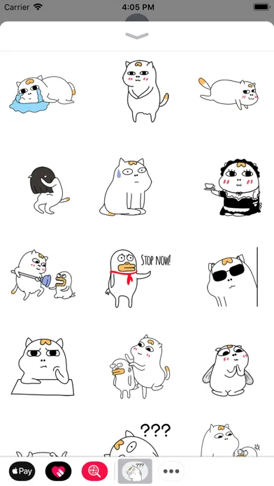 Capturas de tela do Crazy Cat Animated Stickers