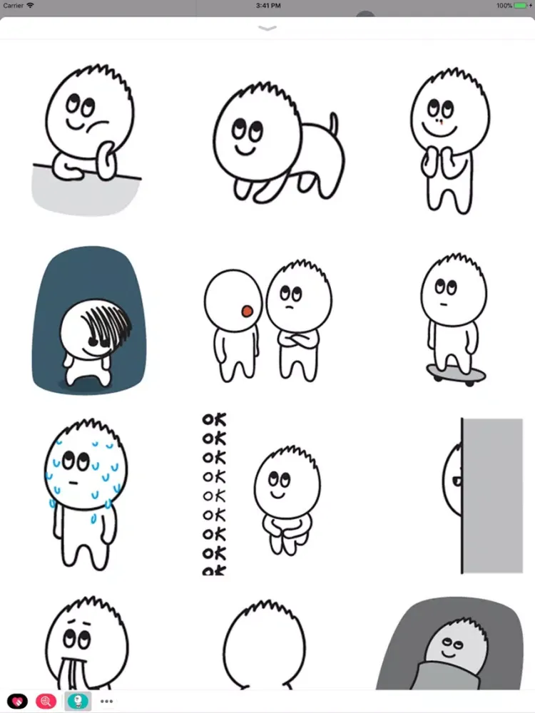 Funny Boy Animated Stickers iPad  Screenshots