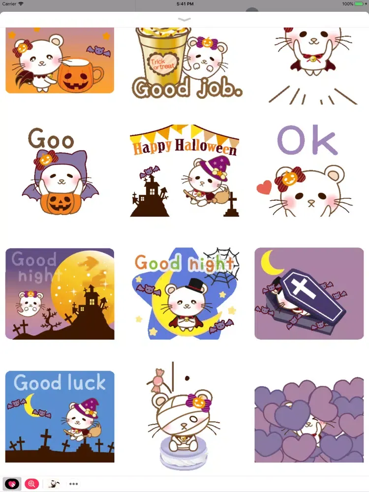 Bear at Halloween Animated iPad  스크린샷