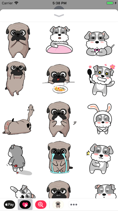 Pug and Poodle Animated 스크린샷