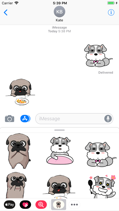 Pug and Poodle Animated 스크린샷