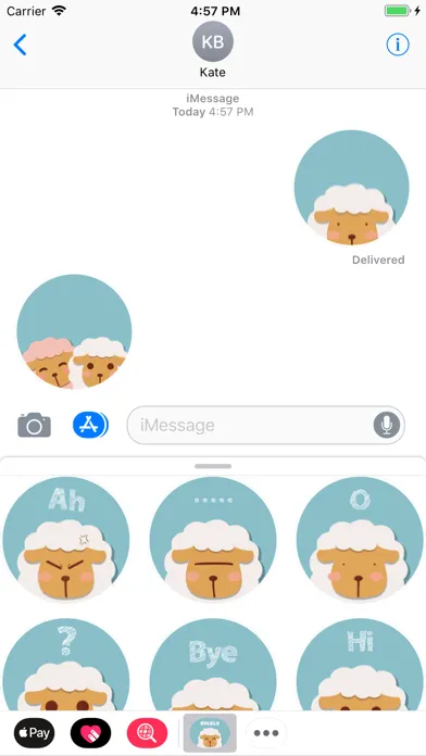 Woolly Sheep Animated Stickers应用截图