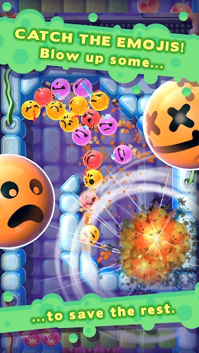 Tangkapan layar Rolling Down: Emoji Adventure
