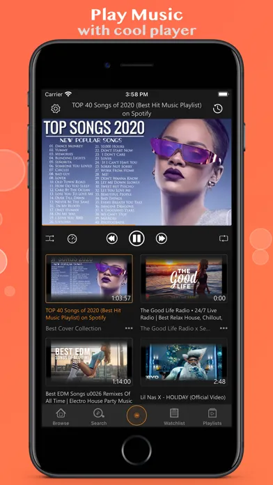Capturas de pantalla de Myt Music - Video Player
