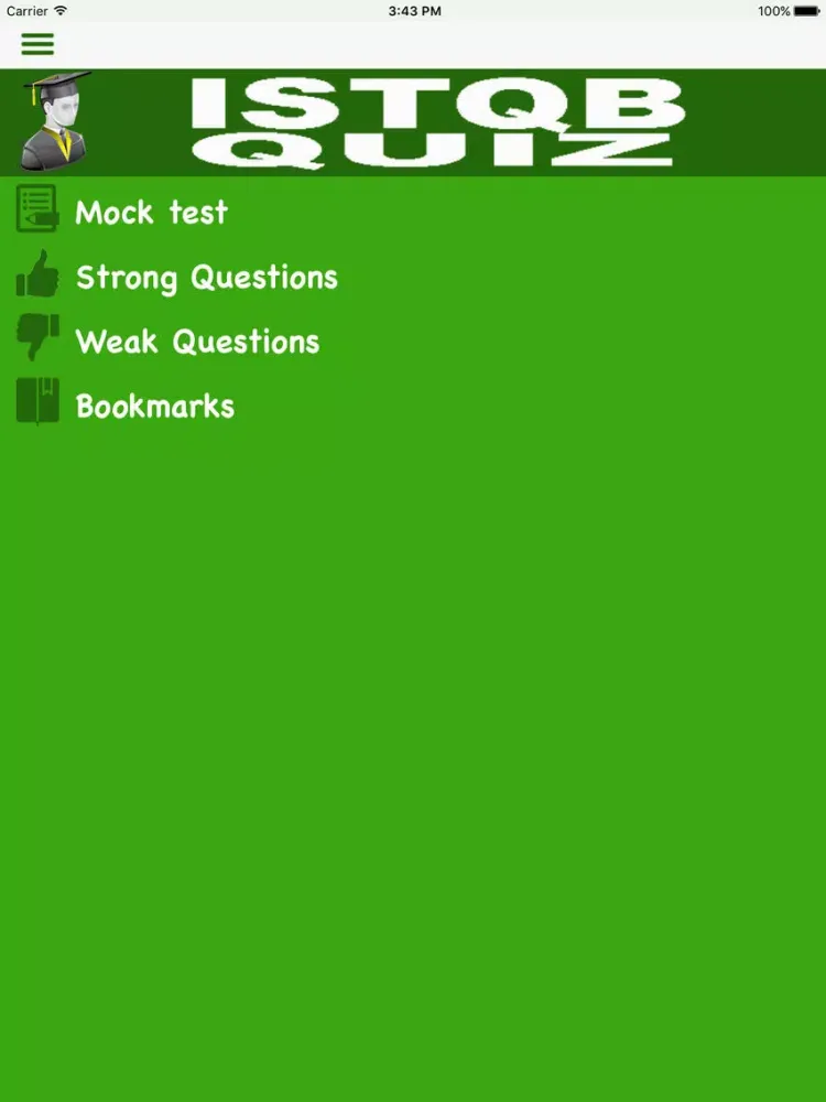 ภาพหน้าจอของ ISTQB Exam Prep iPad 